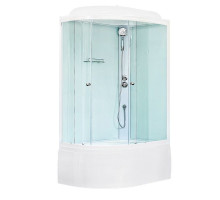 Душевая кабина Royal Bath RB 8120BK5-WT 120х80 см, с прозрачными стеклами, правосторонняя