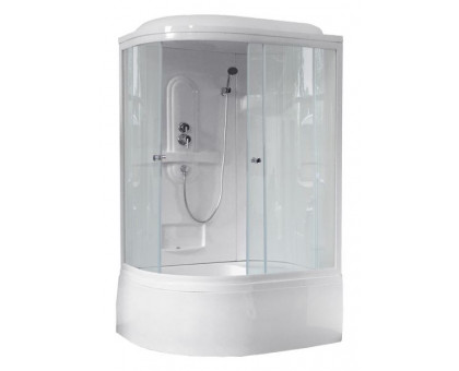 Душевая кабина Royal Bath RB 8120BK1-T 120х80 см, с прозрачными стеклами, правосторонняя