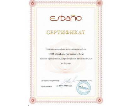 Душевая кабина Esbano ELEGANCIA ESG-90CRB 90х90 см