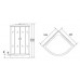 Душевая кабина Niagara NG-3524-14R BLACK 120х80 см, с тонированными стеклами, правосторонняя