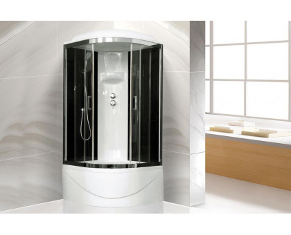 Душевая кабина Royal Bath RB 90BK6-BT-CH 90х90 см, с прозрачными стеклами