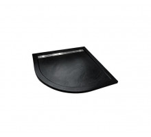 Душевой поддон WeltWasser WW TRR 100 STONE-BL 100х100 см черный с сифоном