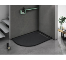 Душевой поддон WeltWasser WW TRR 12090 STONE-BL R 120х90 см черный с сифоном
