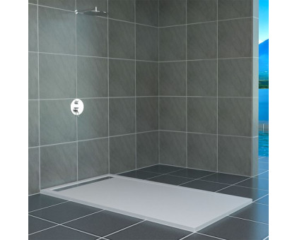 Душевой поддон RGW STM-W 80x120 см, прямоугольный, искусственный камень, белый