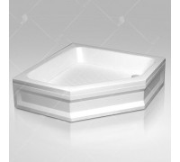 Душевой поддон RGW BT/CL-S-A 100x100 см, трапеция, акриловый, белый