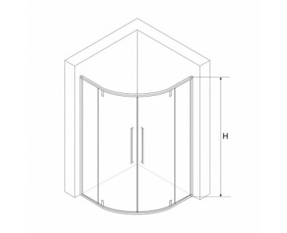 Душевой уголок RGW SV-53 100x100, прозрачное стекло