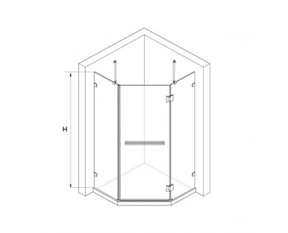 Душевой уголок RGW HO-082 80х80, прозрачное стекло