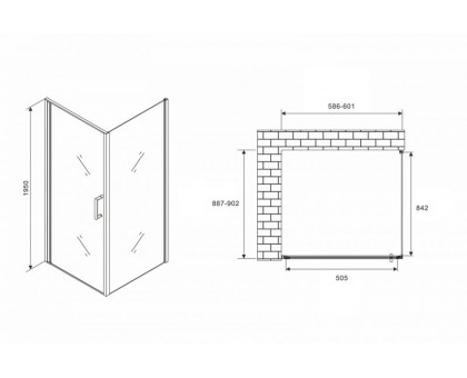 Душевой уголок ABBER Sonnenstrand AG04060-S90