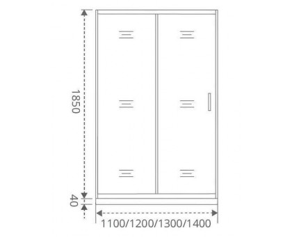 Душевое ограждение Good Door LATTE WTW-110-C-WE 110 см