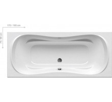 Акриловая ванна Ravak Campanula II CB21000000 180х80 белая